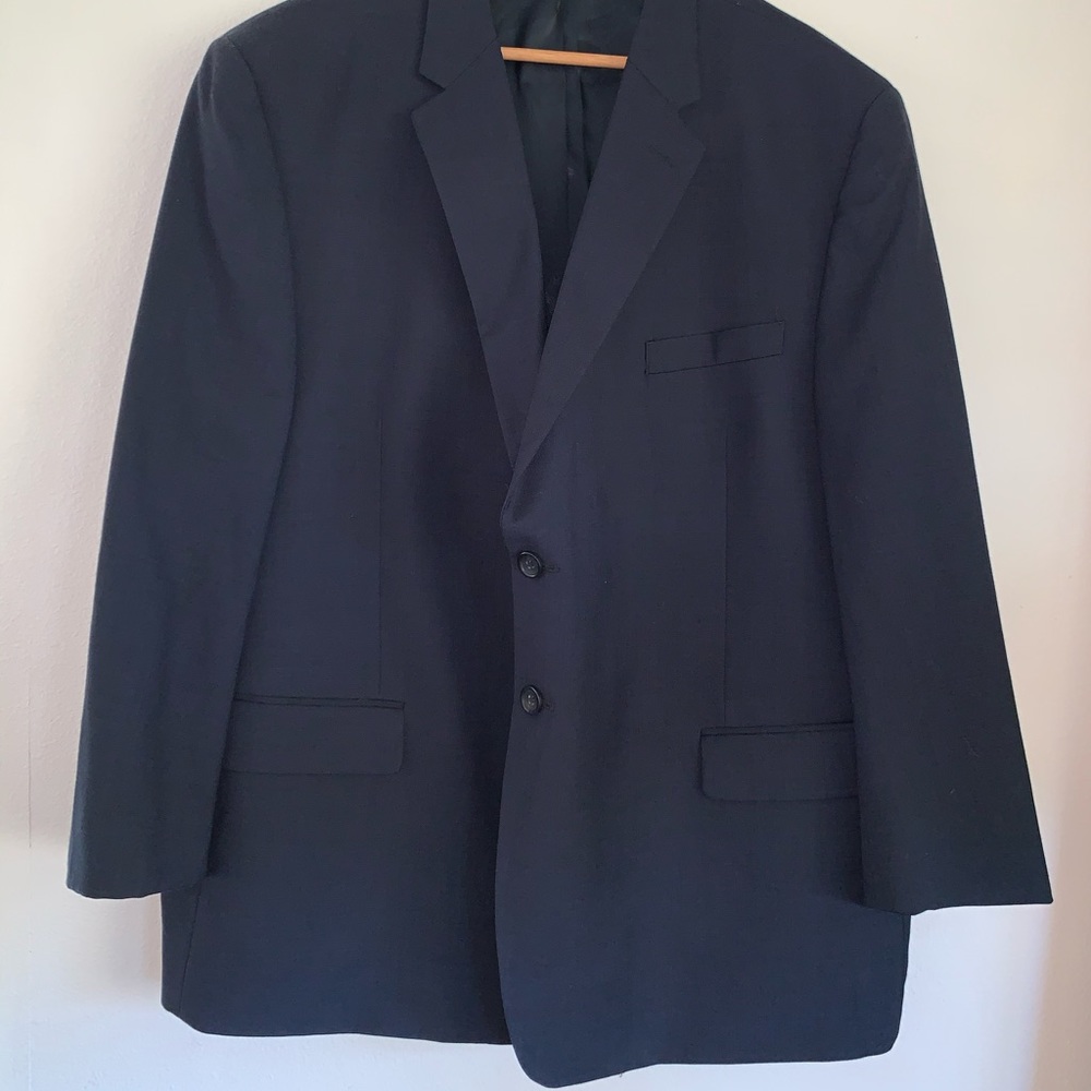 Navy blue suit